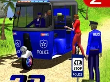 Police Auto Rickshaw Taxi Game